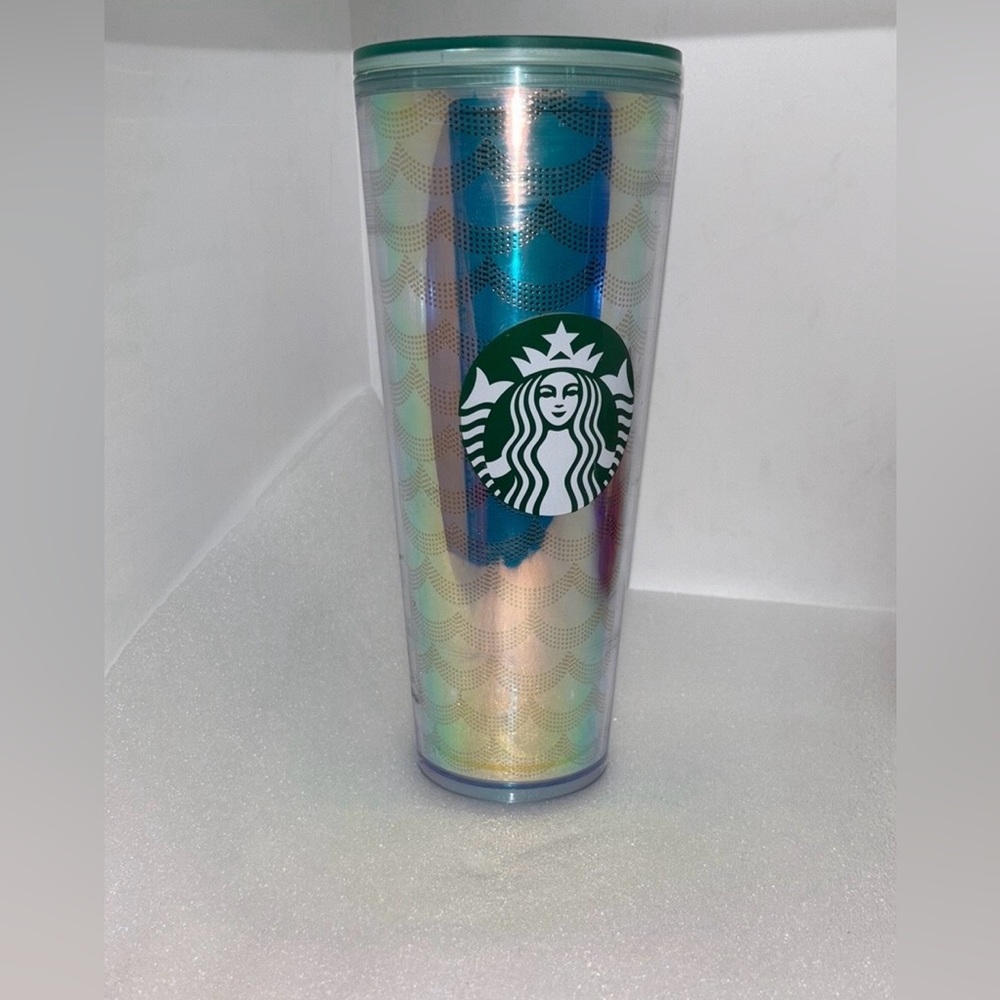 Starbucks 2019 Holiday Iridescent Mermaid Scales 24oz Venti Cold Cup Tumbler